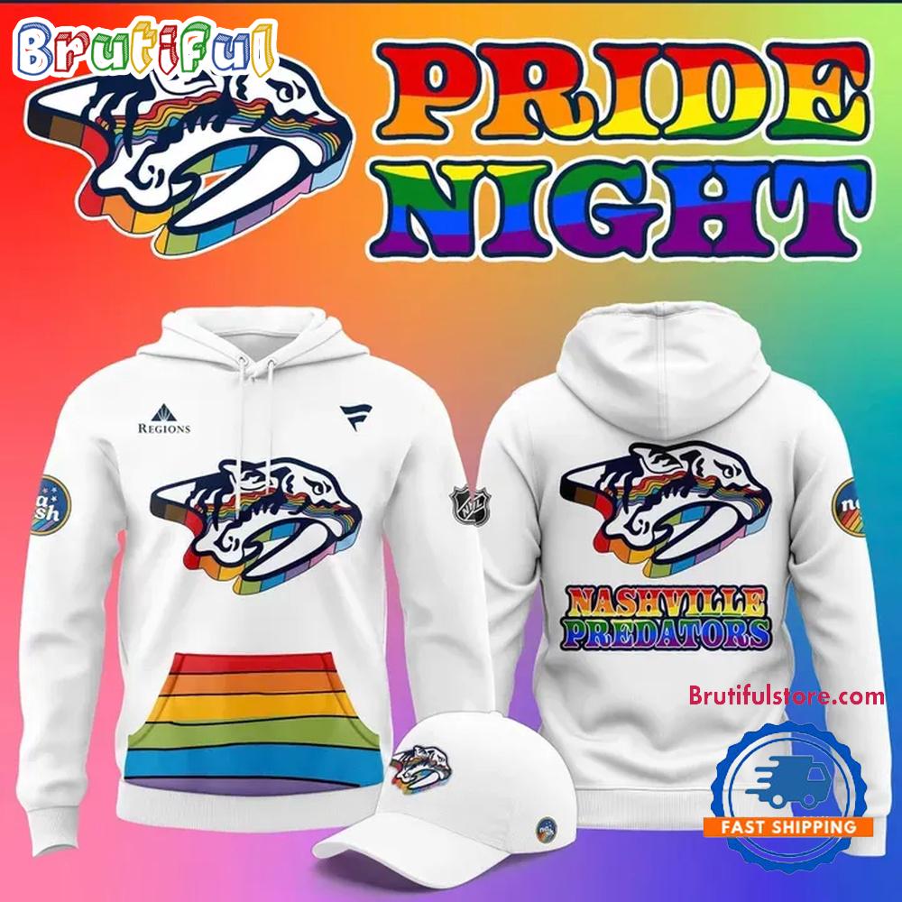 Nashville Predators Pride Night 2026 Limited Edition New Hoodie