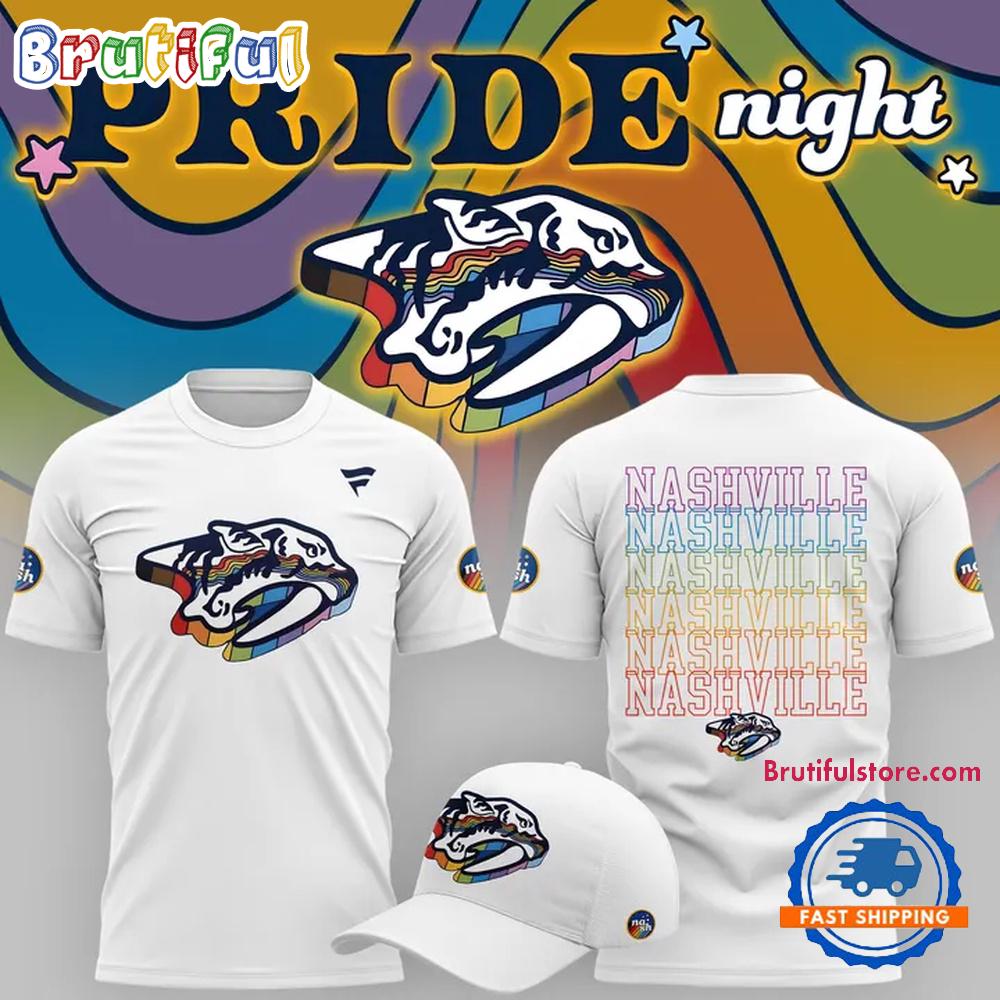Nashville Predators Pride Night 2026 New Design T Shirt