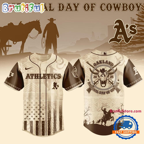 National Day of Cowboy x Oakland Athletics 2025 Edition Baseball Jersey