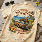 National Lampoon’s Vacation Wagon Cream Hawaiian Shirt