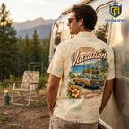National Lampoon’s Vacation Wagon Cream Hawaiian Shirt