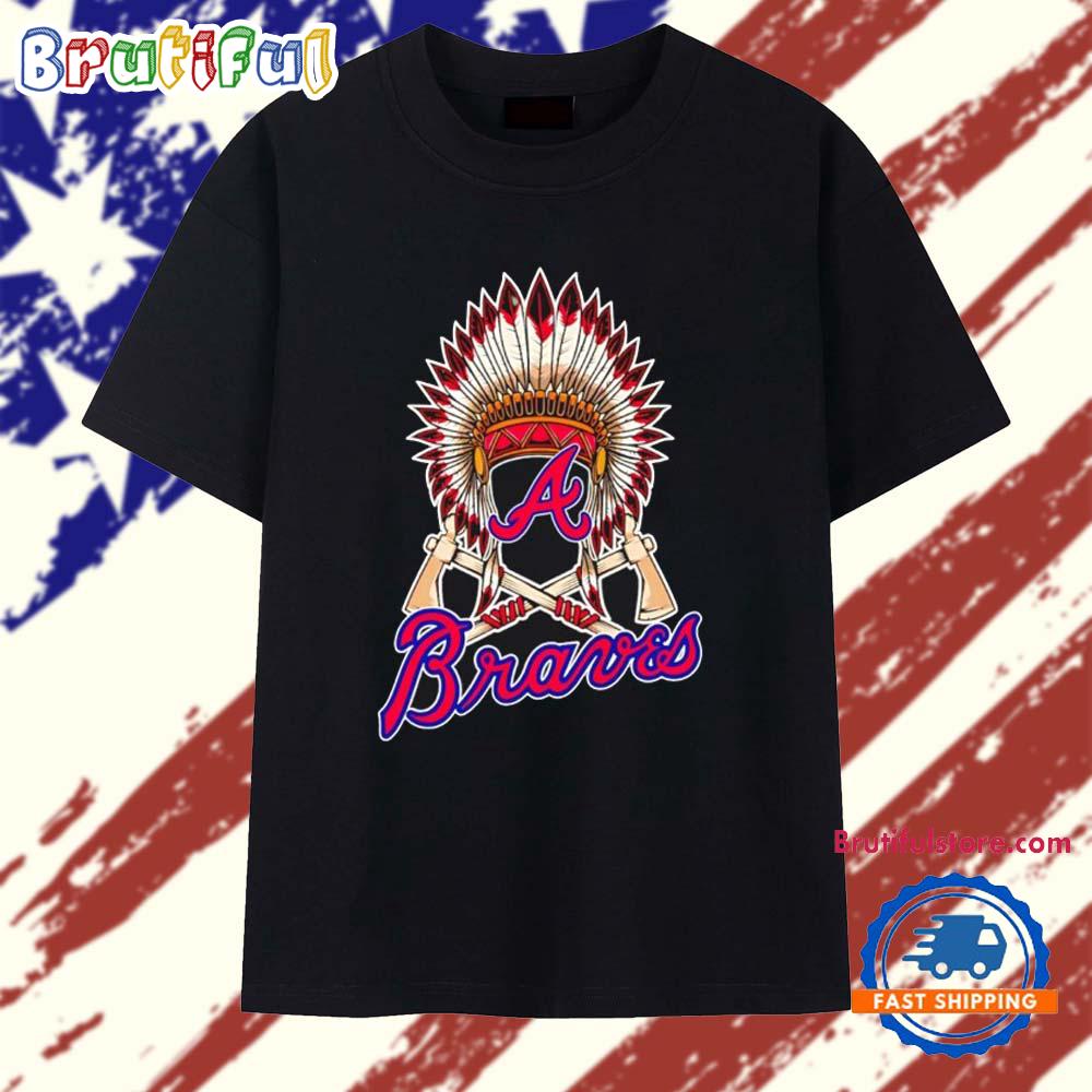 Native American Atlanta Braves logo T Shirt