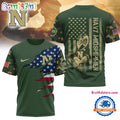 Navy Midshipmen 2025 NCAA Veteran Limited 3D Shirt