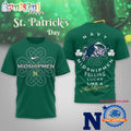 Navy Midshipmen 2026 NCAA Lucky St. Patricks Day Limited Edition 3D Shirt