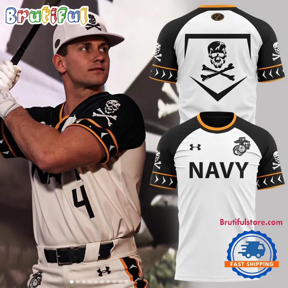 Navy Midshipmen Baseball The Bones 2025 Limited New T-Shirt