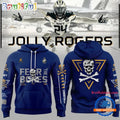 Navy Midshipmen Fear The Bones Football 2025 Hoodie