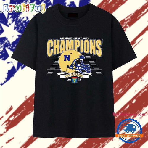 Navy Midshipmen Football 2026 AutoZone Liberty Bowl Classic Champions T Shirt