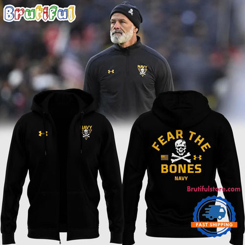 Navy Midshipmen Special Edition Coach Brian Newberry Zip Hoodie