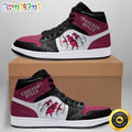 NBA Chicago Bulls Red Black Scratch Air Jordan 1 High Sneakers