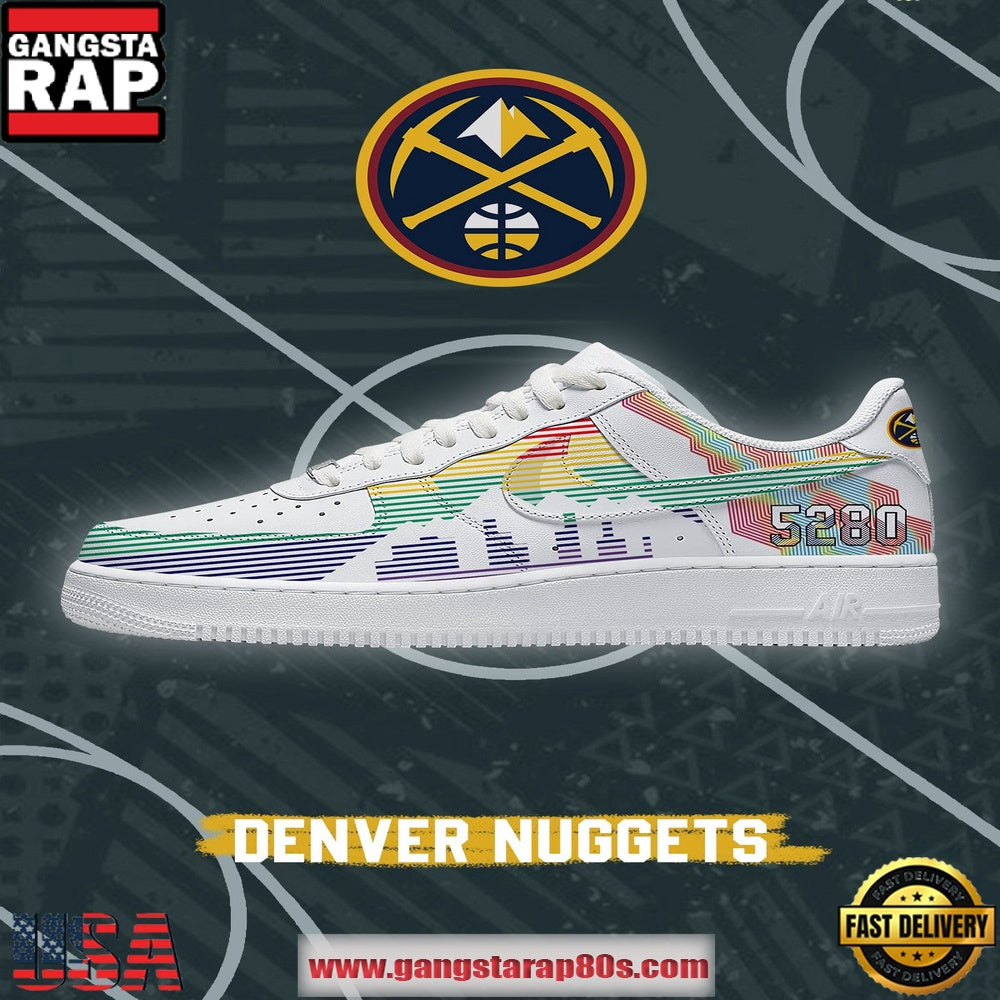 NBA Denver Basketball New 2026 Version Air Force 1 Sneakers Shoes