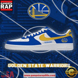 NBA Golden State Basketball Air Force 1 Sneakers Shoes