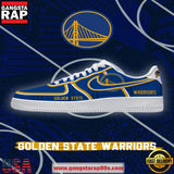 NBA Golden State Basketball New Design Air Force 1 Sneakers Shoes
