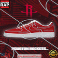 NBA Houston Basketball New Design Air Force 1 Sneakers Shoes