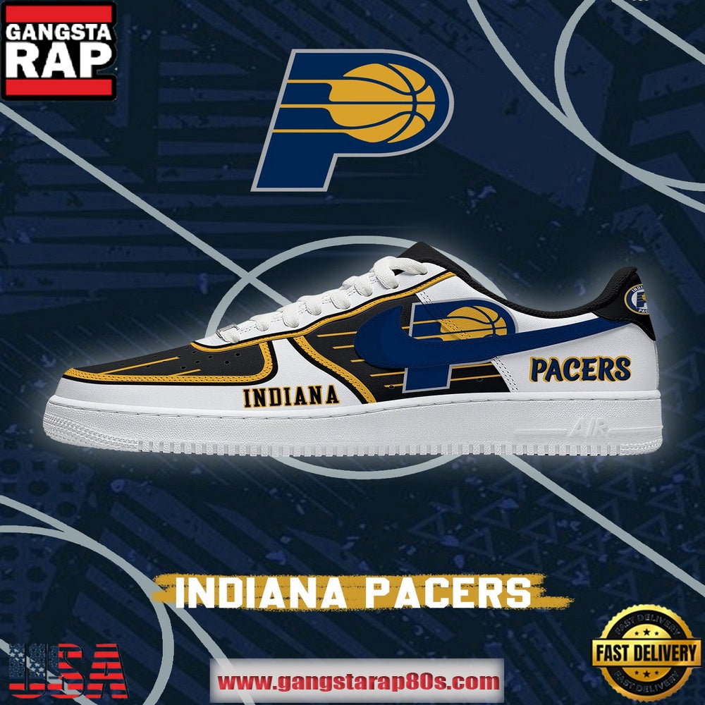 NBA Indiana Basketball Unique Sports Design Air Force 1 Sneakers Shoes
