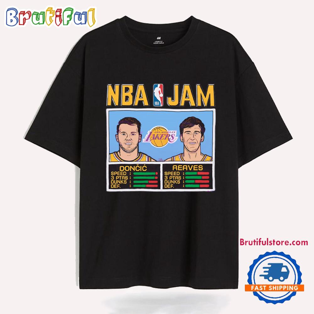 Nba Jam Los Angeles Lakers Doncic And Reaves T Shirt