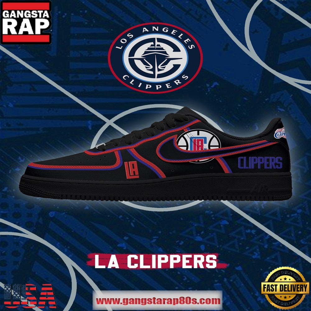 NBA LA Basketball Unique Sports Design Air Force 1 Sneakers Shoes