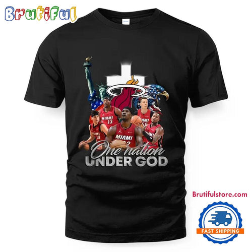 NBA Miami Heat One Nation Under God Vintage T Shirt