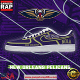 NBA New Orleans Basketball Premium New 2026 Version Air Force 1 Sneakers Shoes