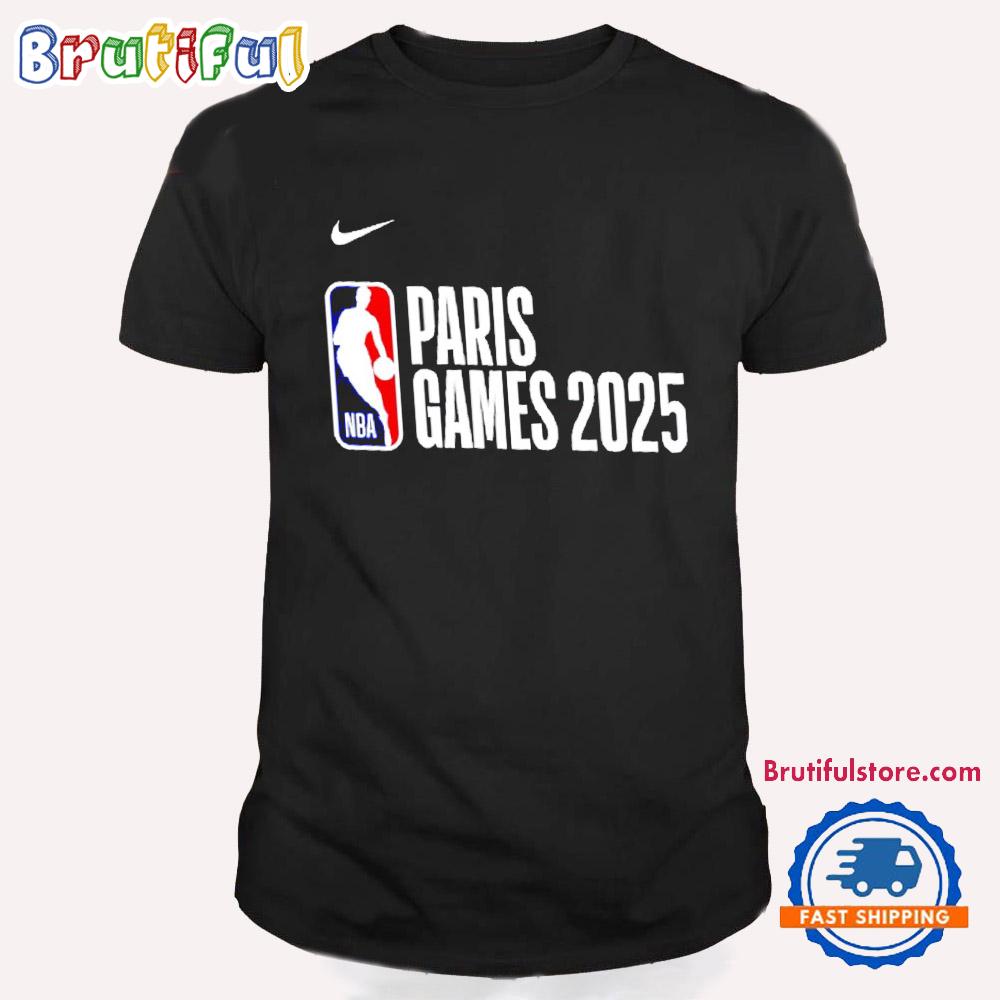NBA Paris 2025 Logo T Shirt