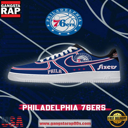 NBA Philadelphia Basketball Limited Style New 2026 Version Air Force 1 Sneakers Shoes