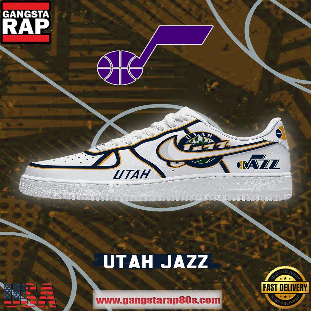 NBA Utah Basketball Limited Edition 2026 Version Air Force 1 Sneakers Shoes