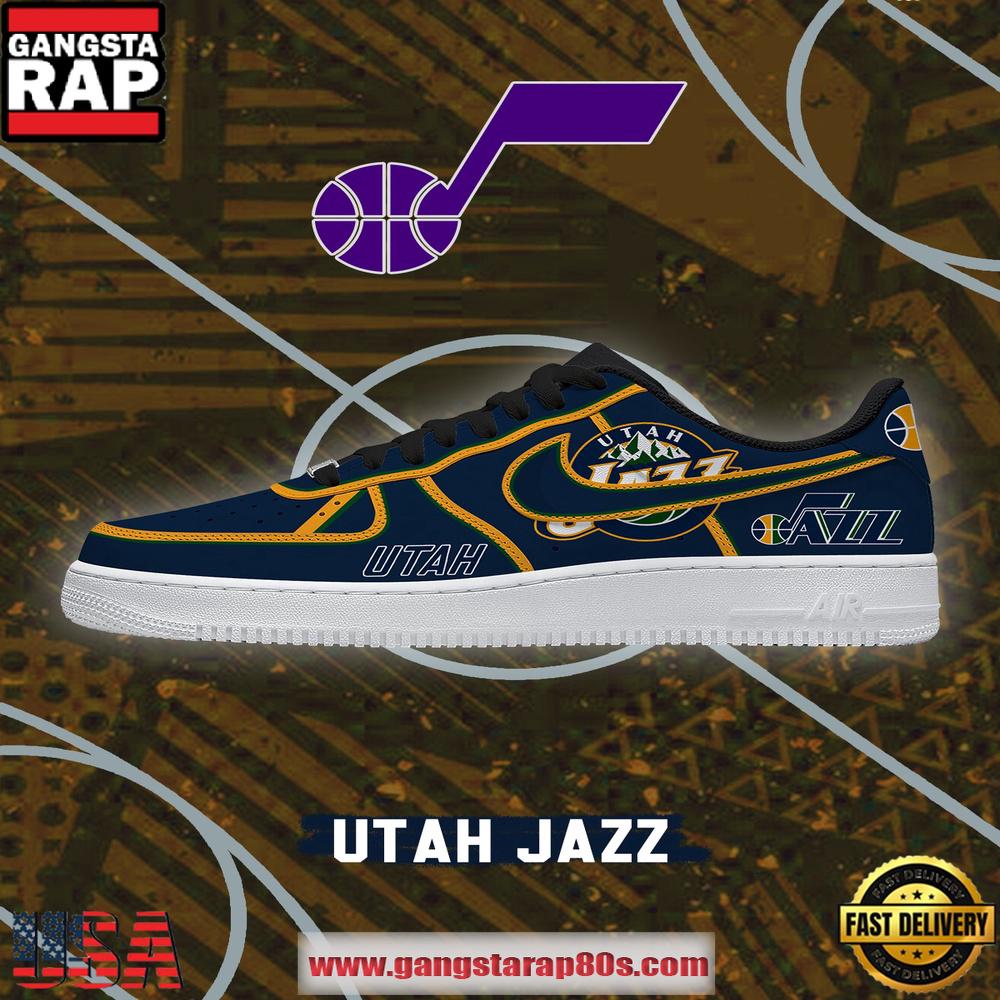 NBA Utah Basketball Limited Style New 2026 Version Air Force 1 Sneakers Shoes