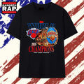 NBA World Pour Les Gens 2026 Champions New York Knicks T Shirt