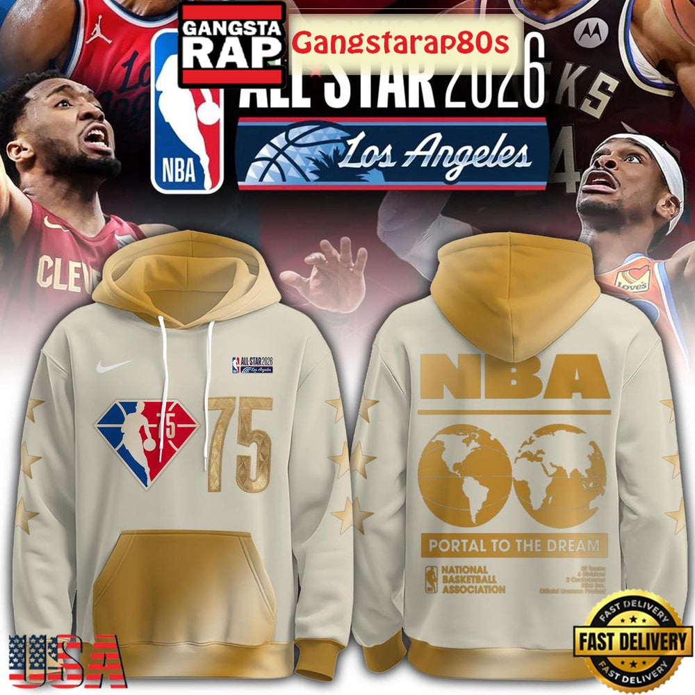 NBA x All Star 2026 LA Gold Unisex Hoodie