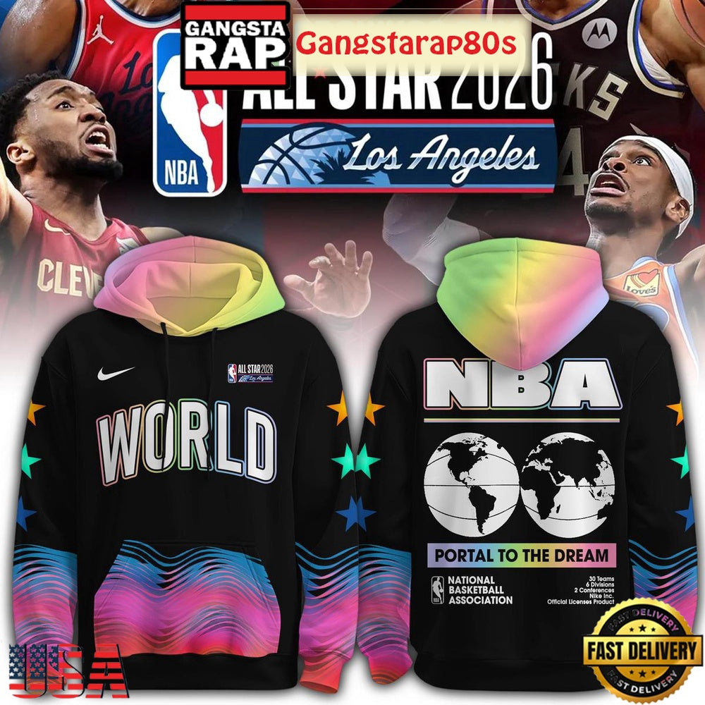 NBA x All Star 2026 Los Angeles Portal To The Dream Unisex Hoodie