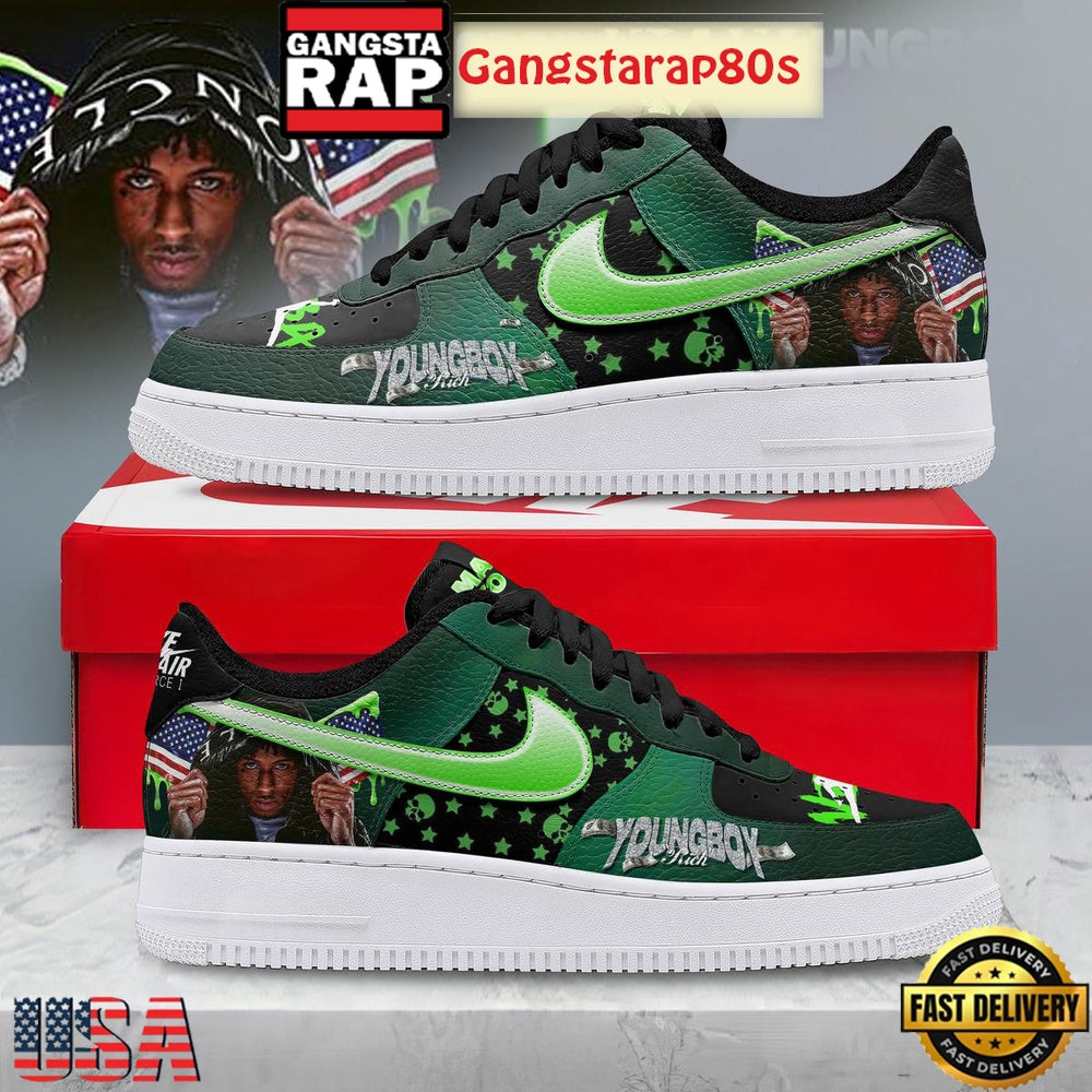 NBA Youngboy Masa Tour 2025 Air Force 1 Shoes Running Sneakers