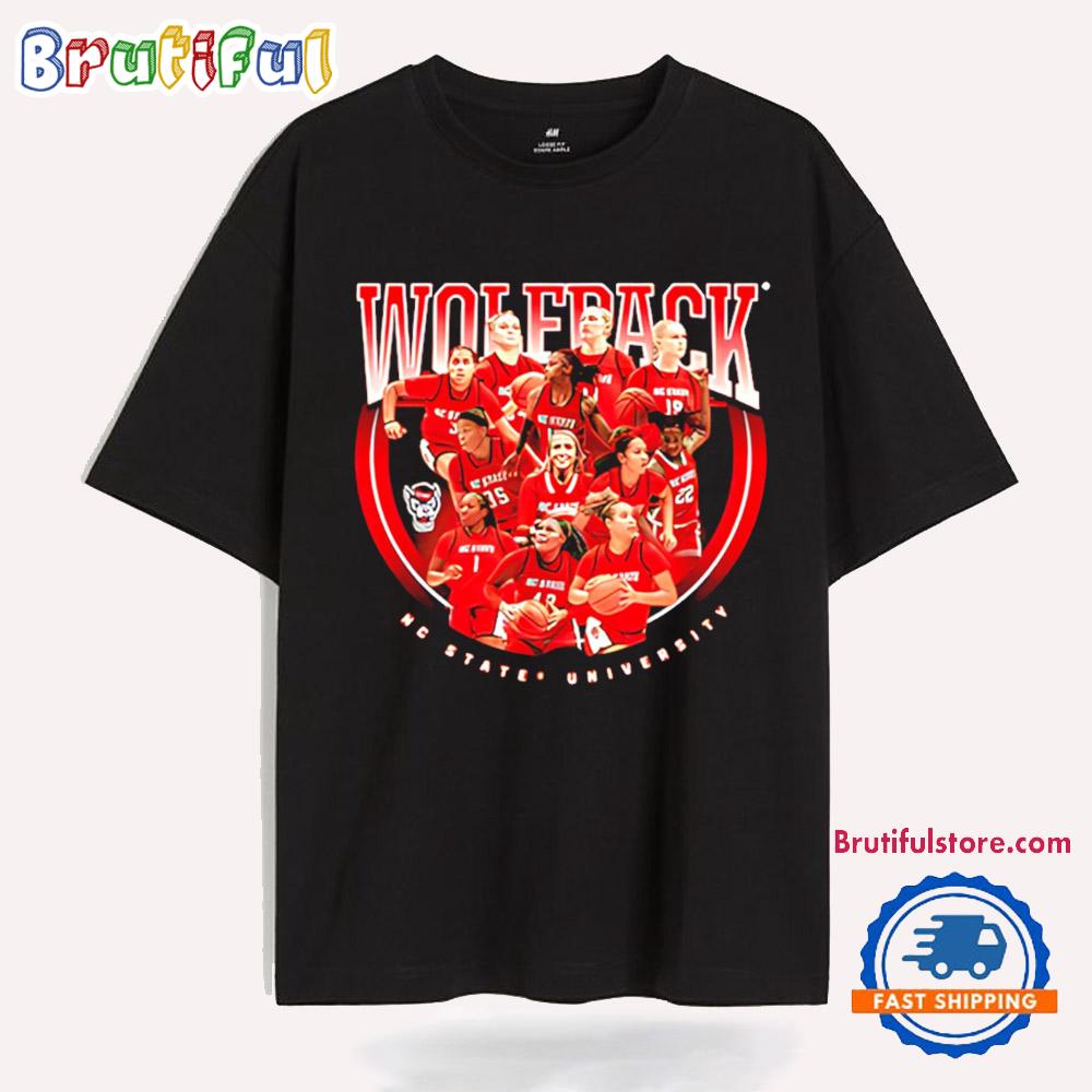 NC State Women’s Basketball Team Collage NCAA 2025 T Shirt