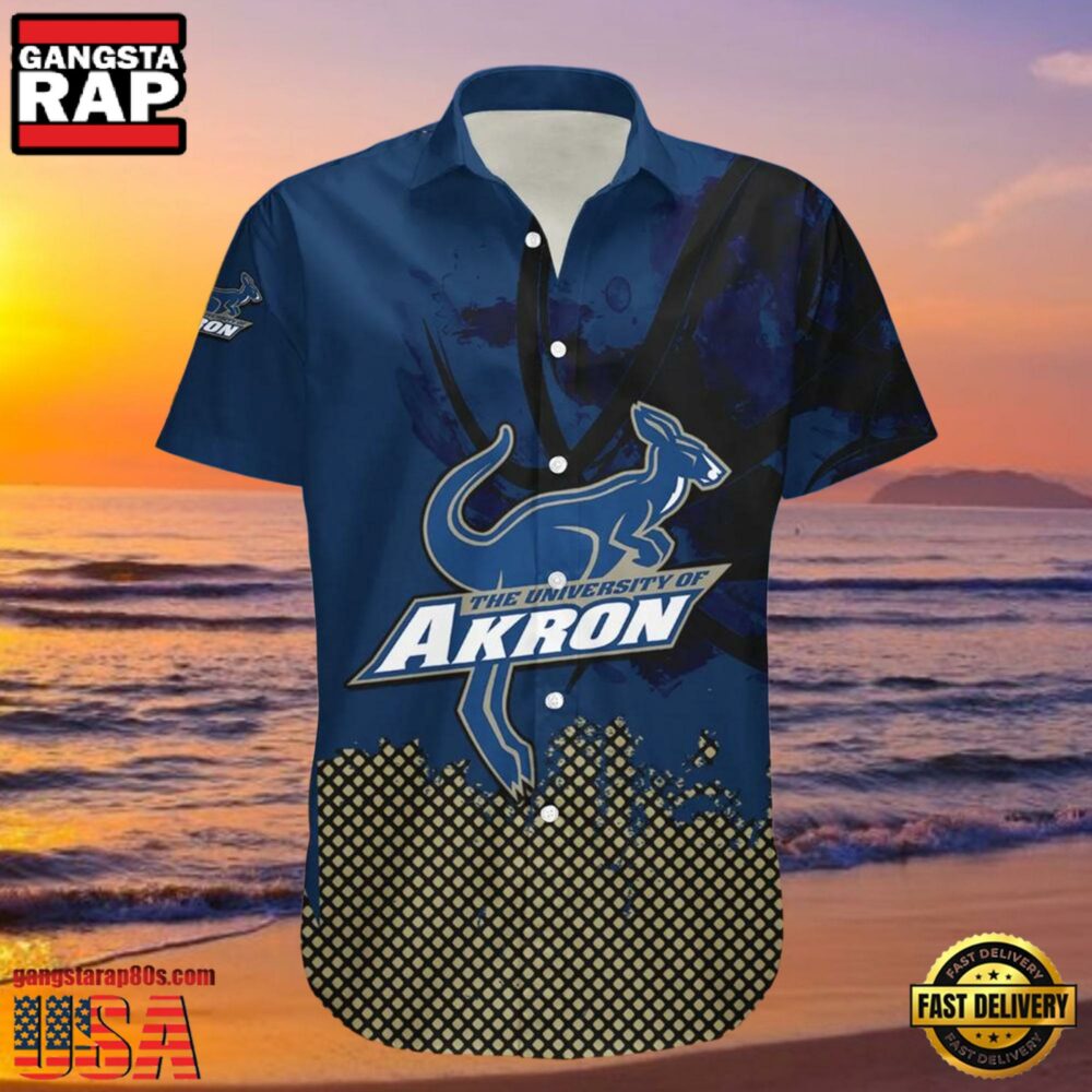 NCAA Akron Zips Hawaiian Shirt For Men Women