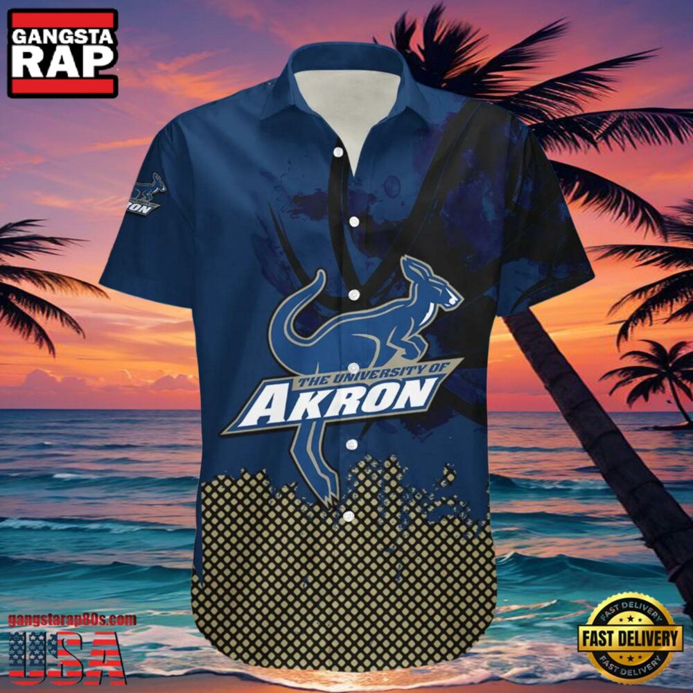 NCAA Akron Zips Hawaiian Shirt For Men Women