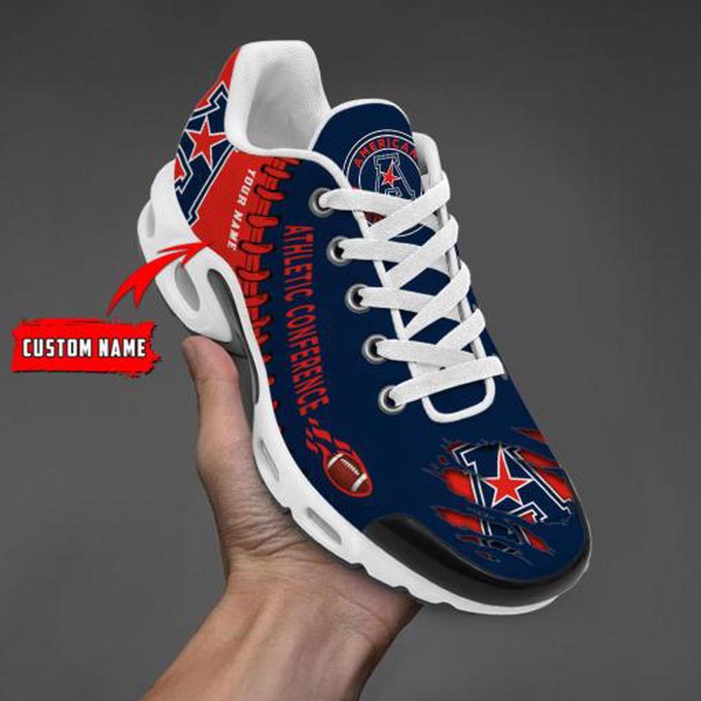 NCAA American Athletic Conference Football Custom New Design Air Max Plus Shoes Running Sneakers