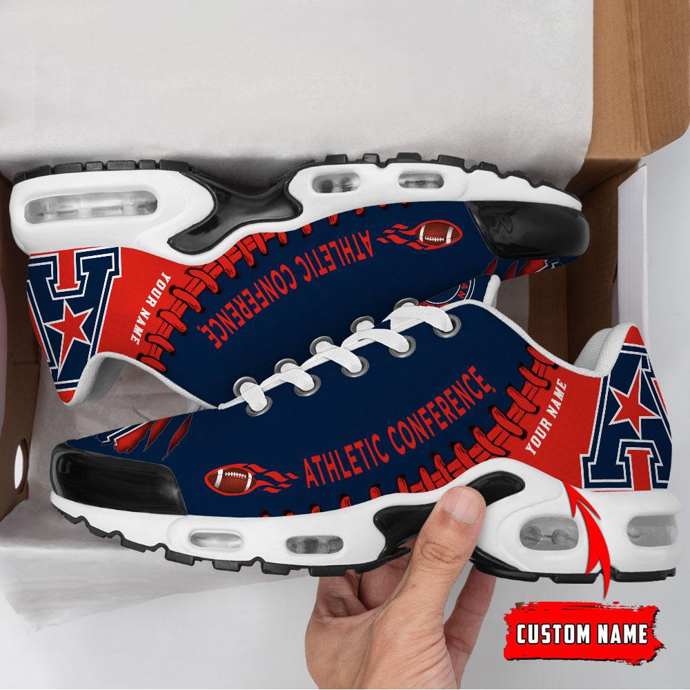 NCAA American Athletic Conference Football Custom New Design Air Max Plus Shoes Running Sneakers