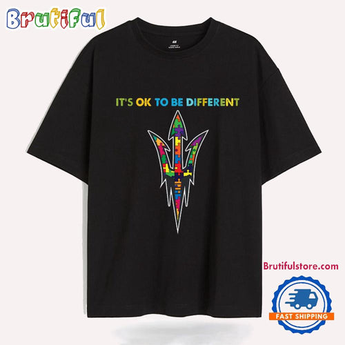 NCAA Arizona State Sun Devils Special Autism Awareness It’s Ok To Be Different T-Shirt