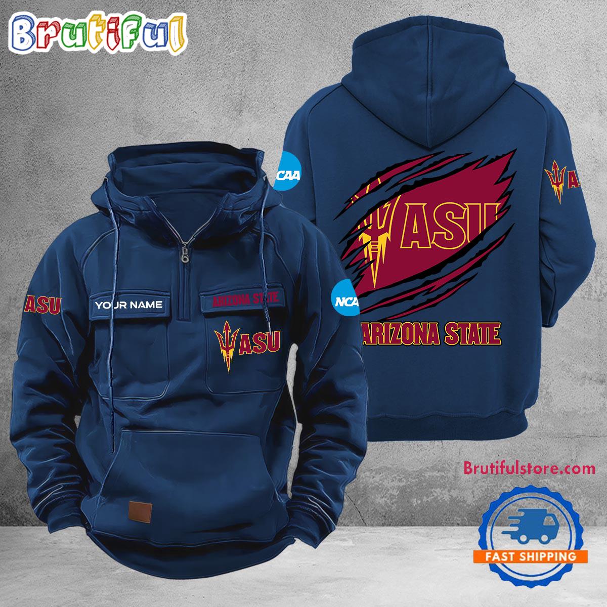 NCAA Arizona State Sun Devils Sport Team Design Logo Name Cargo Hoodie