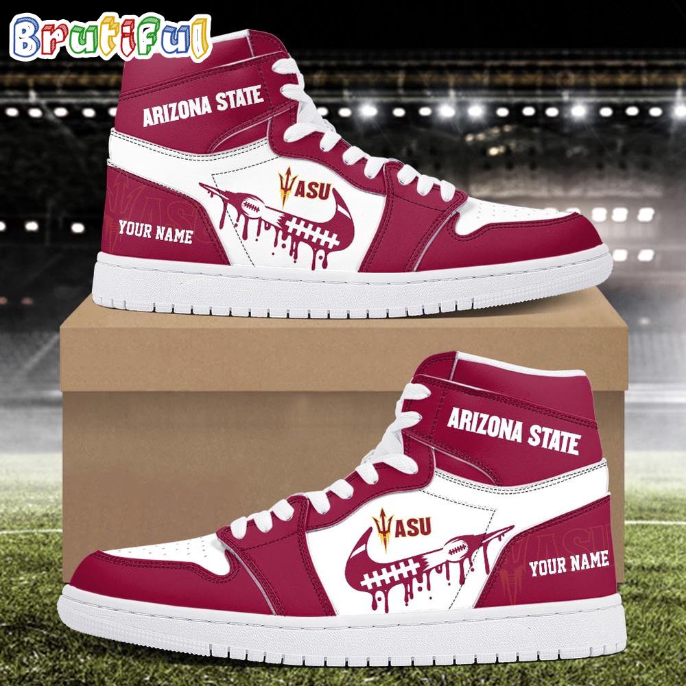 NCAA Arizona State Sun Devils Sport Team Personalized Air Jordan 1 Hightop Shoes