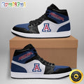 NCAA Arizona Wildcats Blue White Air Jordan 1 High Sneakers
