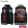 NCAA Arizona Wildcats Mascot Sporty Design Sleeveless Puffer Jacket