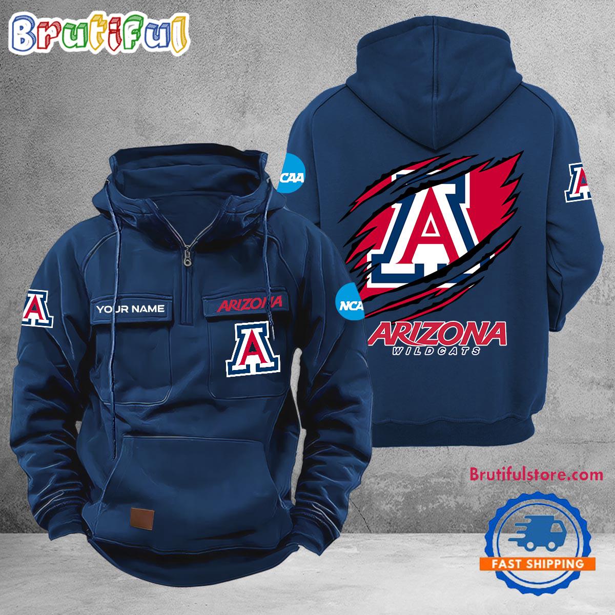 NCAA Arizona Wildcats Sport Team Design Logo Name Cargo Hoodie