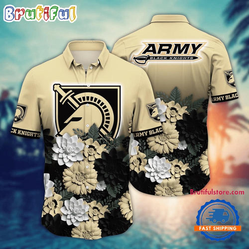 NCAA Army Black Knights Flower Tropical Summer Beach Hawaiian Shirt
