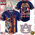 NCAA Custom Name Auburn Tigers Family All In New Design Baseball Jersey