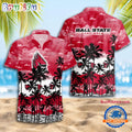 NCAA Ball State Cardinals Palm Tree Hawaiian Shirt