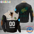 NCAA Baylor Bears Sport Team Custom Name And Number Buttoned Collar Sweatshirt