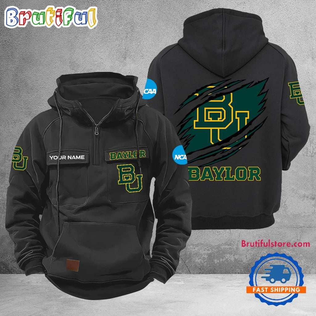 NCAA Baylor Bears Sport Team Design Logo Name Cargo Hoodie