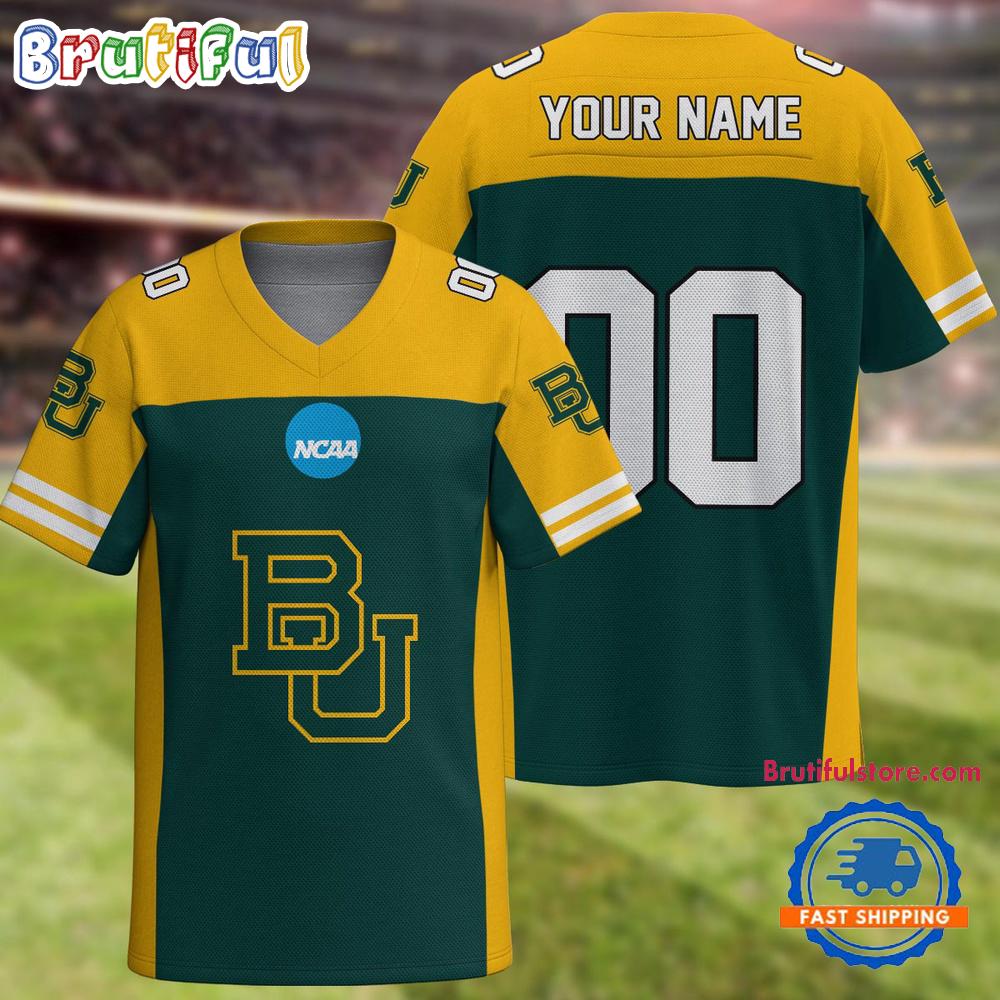 NCAA Baylor Bears Sport Team New Season Personalized Football Jersey