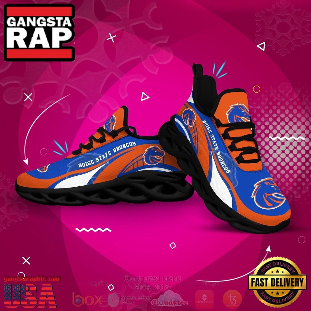 NCAA Boise State Broncos Football Clunky Unique Design Max Soul Shoes Running Sneakers