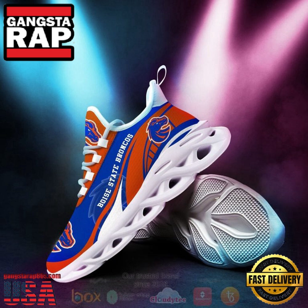 NCAA Boise State Broncos Football Clunky Unique Design Max Soul Shoes Running Sneakers