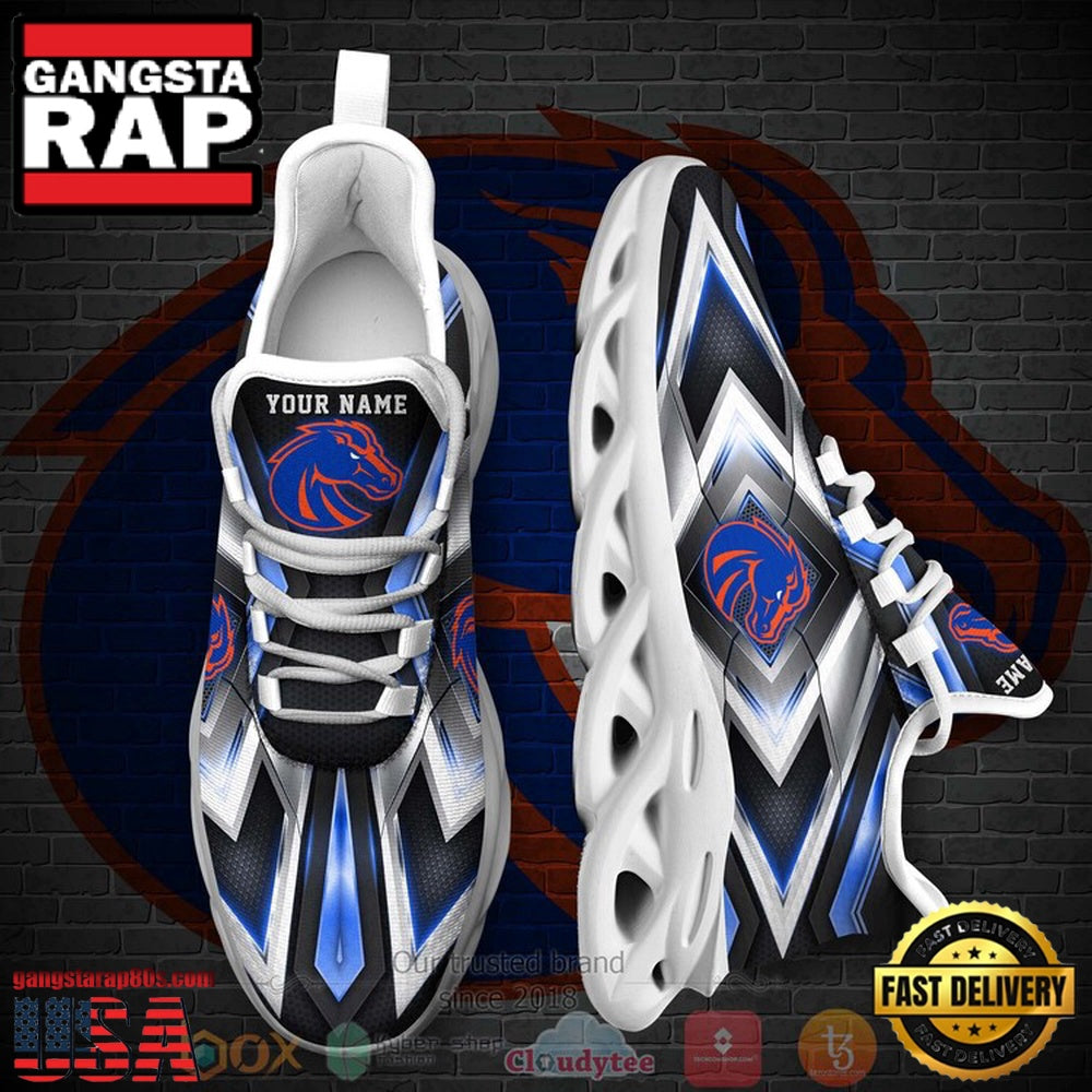 NCAA Boise State Broncos Football Team Custom Name Clunky Unique Design Max Soul Shoes Running Sneakers